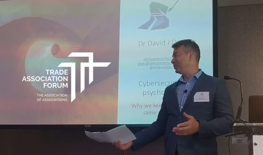 Dr David Day discussing why poor decision making plagues cyber security