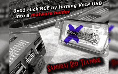 Red Teaming: 0x01 Click RCE via VoIP USB